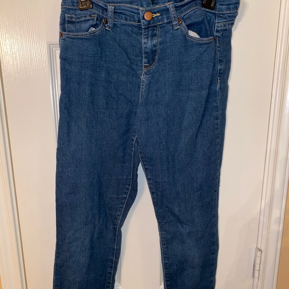 Blue jean capris
